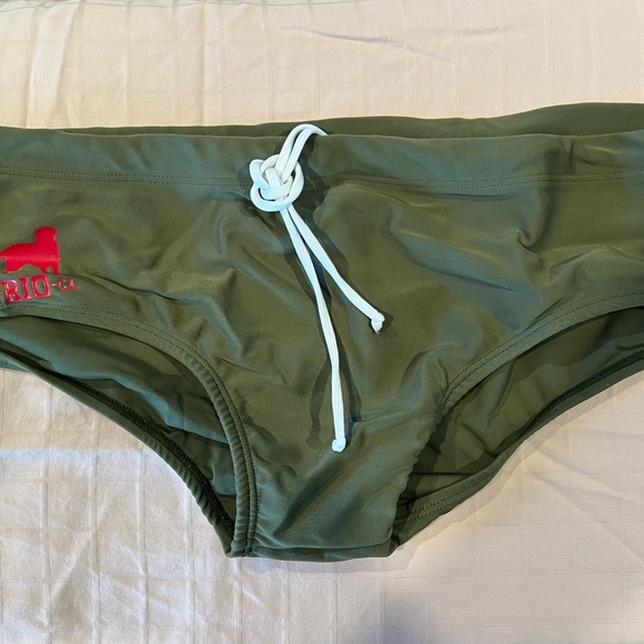 Ca-RIO-ca men’s sunga swim brief with logo size Large - Picture 3 of 7